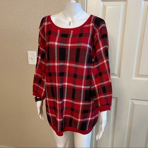 NY&C plaid sweater, size XL (new)